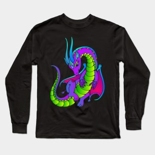 Colorful Magical Dragon Long Sleeve T-Shirt